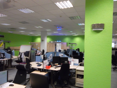 Malování callcentrum O2